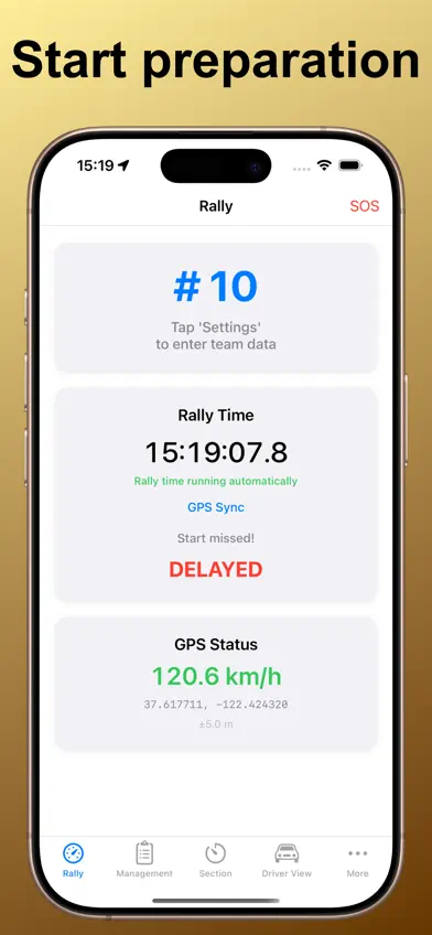 OldTimer Rally Timer screenshot 1