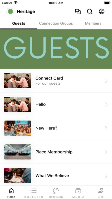 Edmond Heritage Church iPhone screenshot 1 - Education app