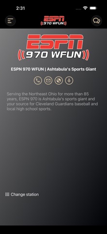 ESPN 970 WFUN iPhone screenshot