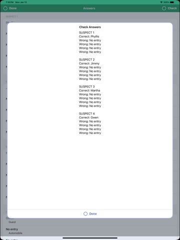 iDetectiveLt Logic Puzzles iPad screenshot