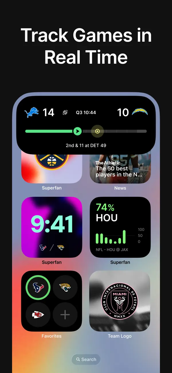 Screenshot #3 pour Superfan: Sports Scores + News