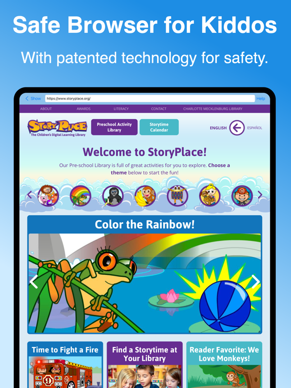 Kiddofy: Safe Browser for Kids iPad screenshot 1 - Social Networking app