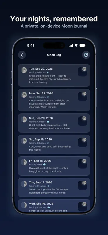 Moonspan: Moon Phase & Lunar screenshot 6 of 10