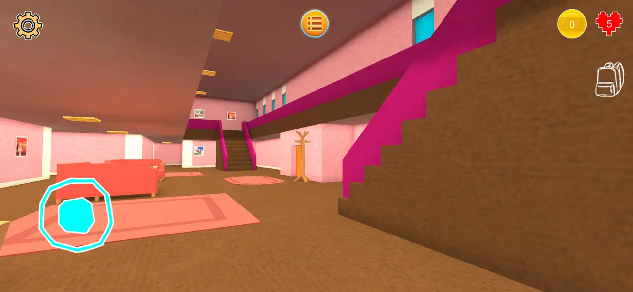Screenshot #3 pour Pink Princess House Craft Game