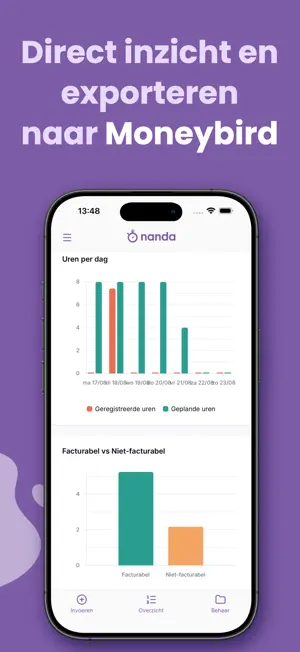 Nanda Urenregistratie screenshot 4