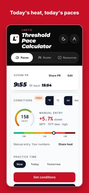 Laktic Pace Calculator screenshot 1