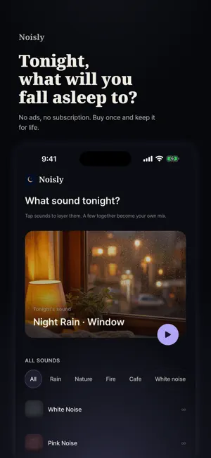 Noisly: Sleep Sounds & Nature screenshot 1