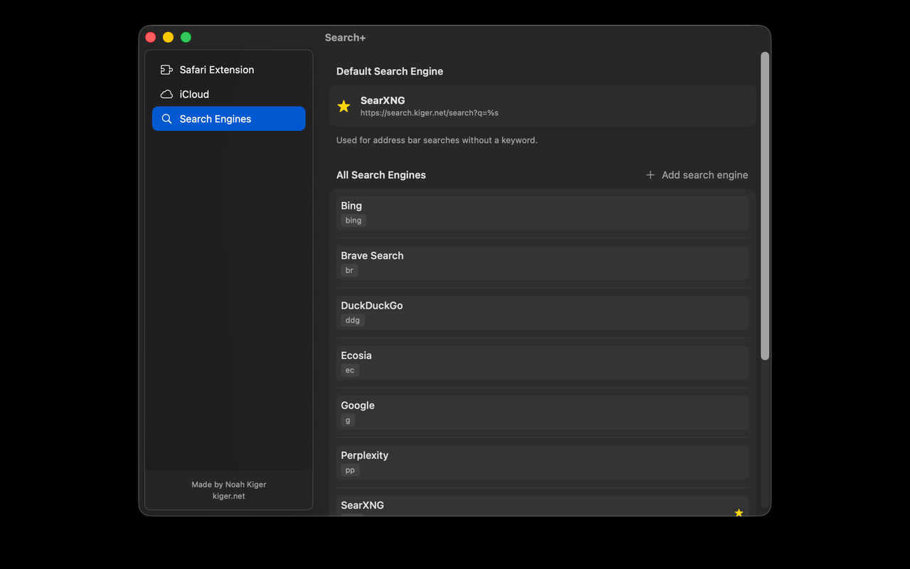Search+ for Safari