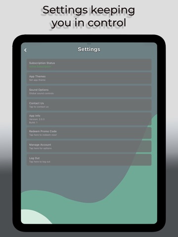 in+hale iPad screenshot
