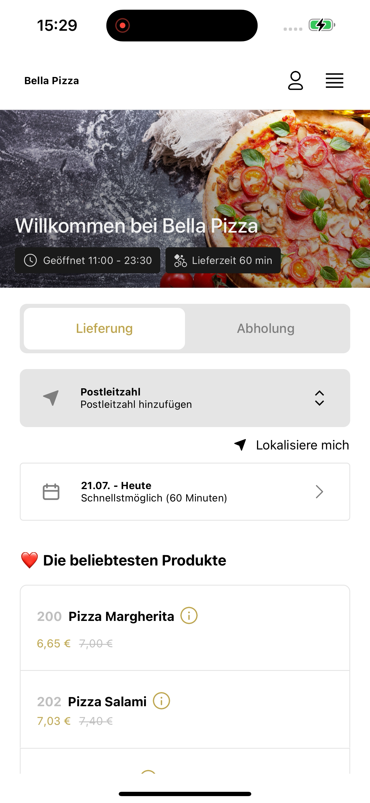 Bella Pizza Mannheim screenshot 5