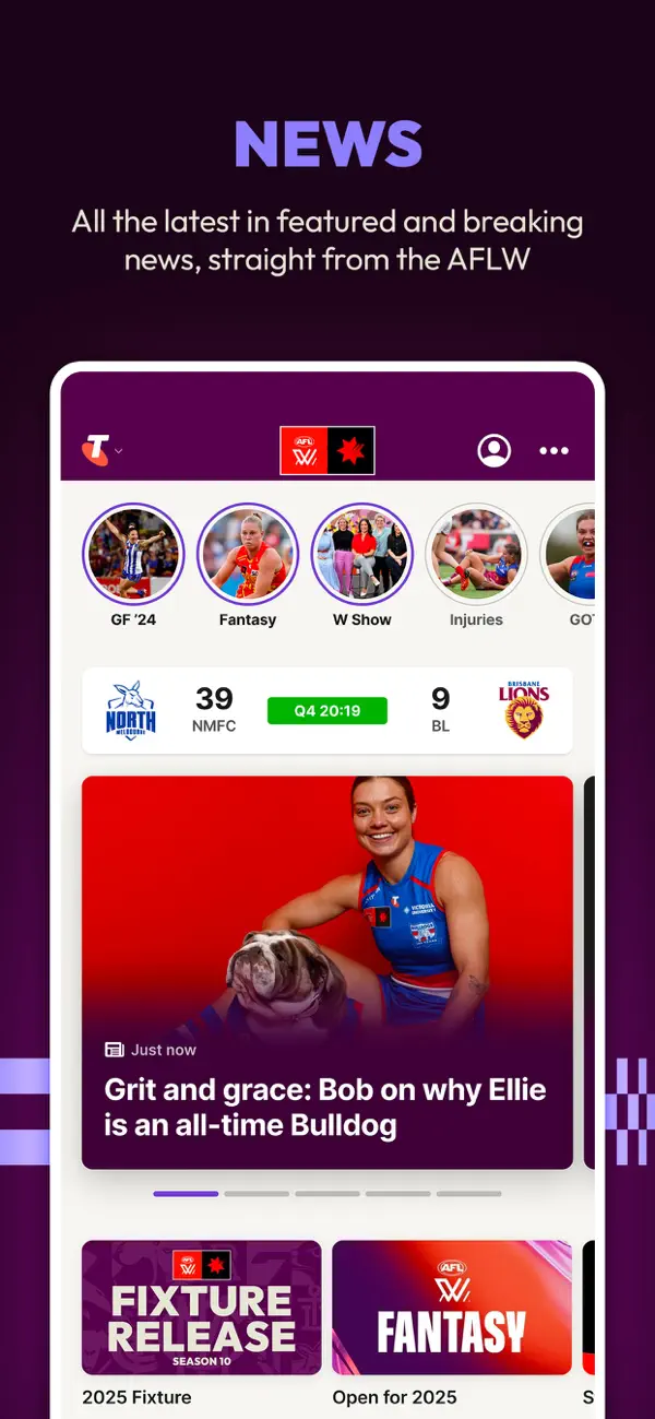 Screenshot #2 pour AFLW Official App