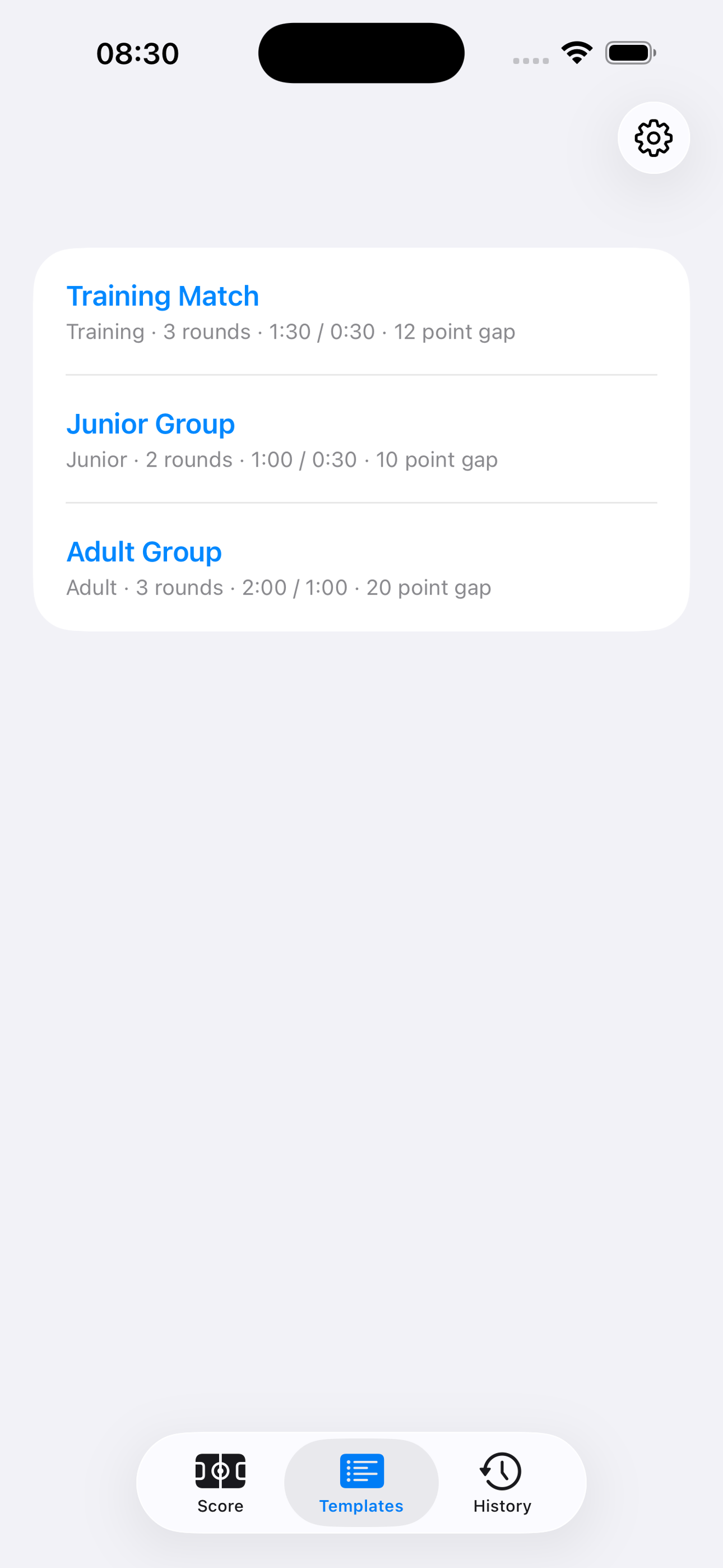 Taekwondo Score Timer2026 screenshot 3