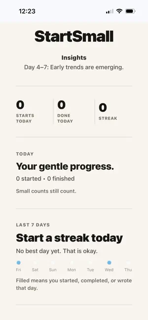 StartSmall: Beat Overwhelm screenshot 3
