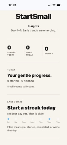 StartSmall: Beat Overwhelm Screenshot 3 of 5