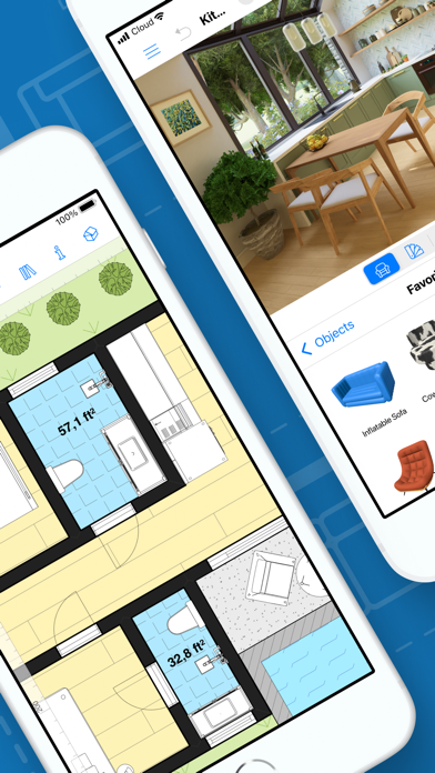 Live Home 3D: 間取り図作成 と ホームデザインのスクリーンショット - 2