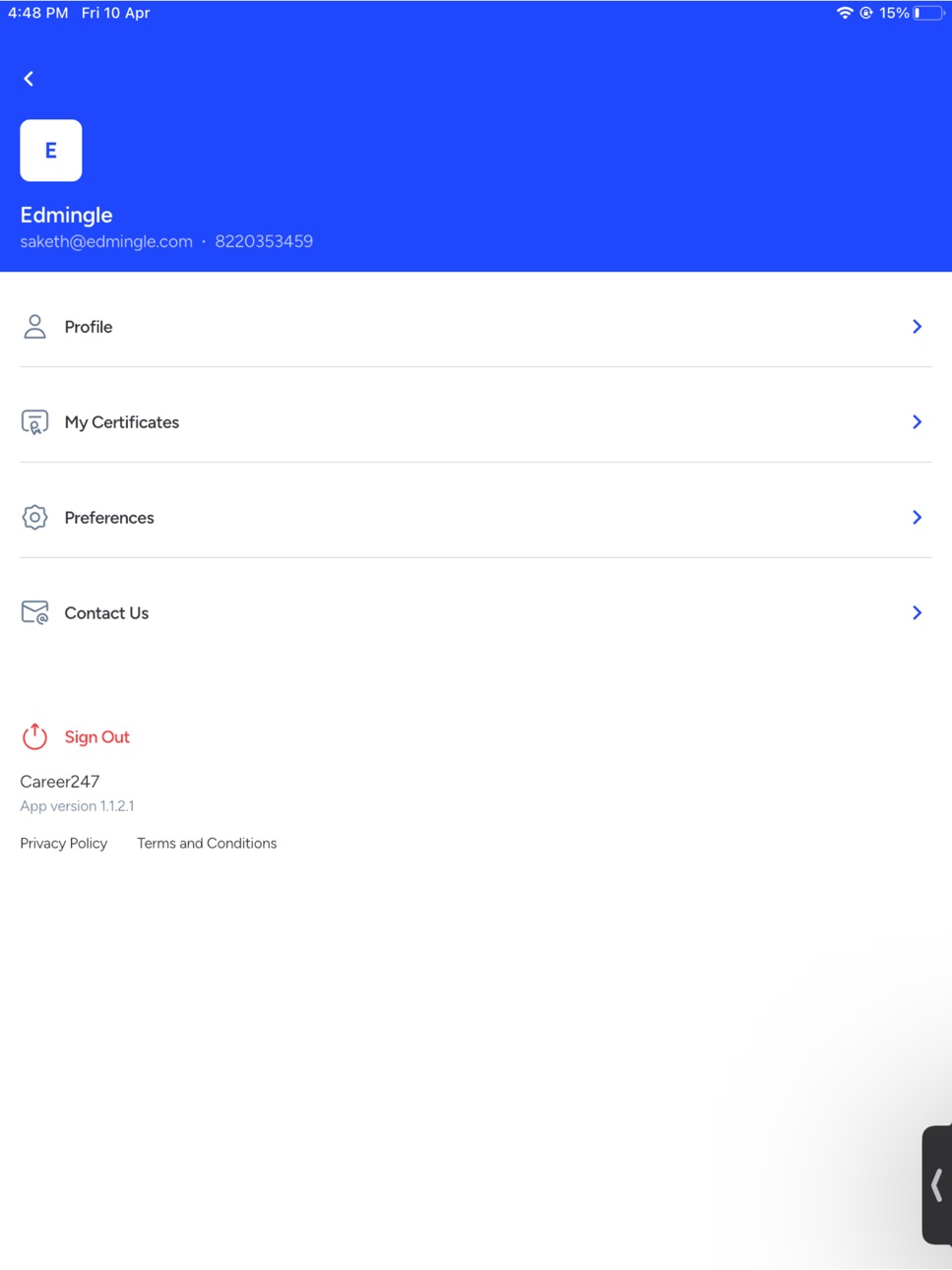 iPad screenshot