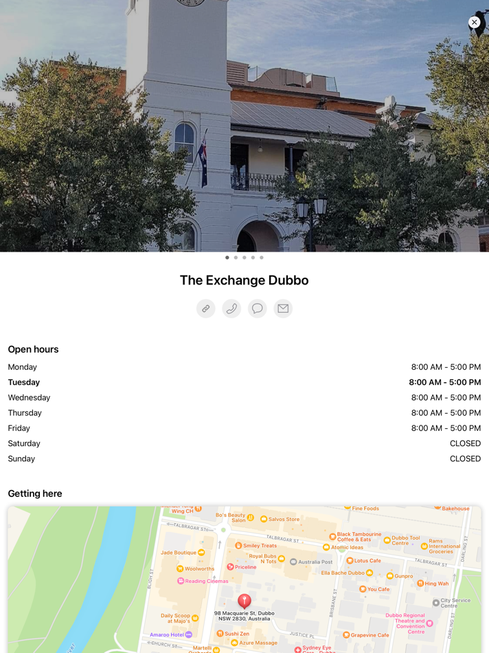 #7. The Exchange Booking App (iOS) 由: The Exchange Dubbo Pty Ltd