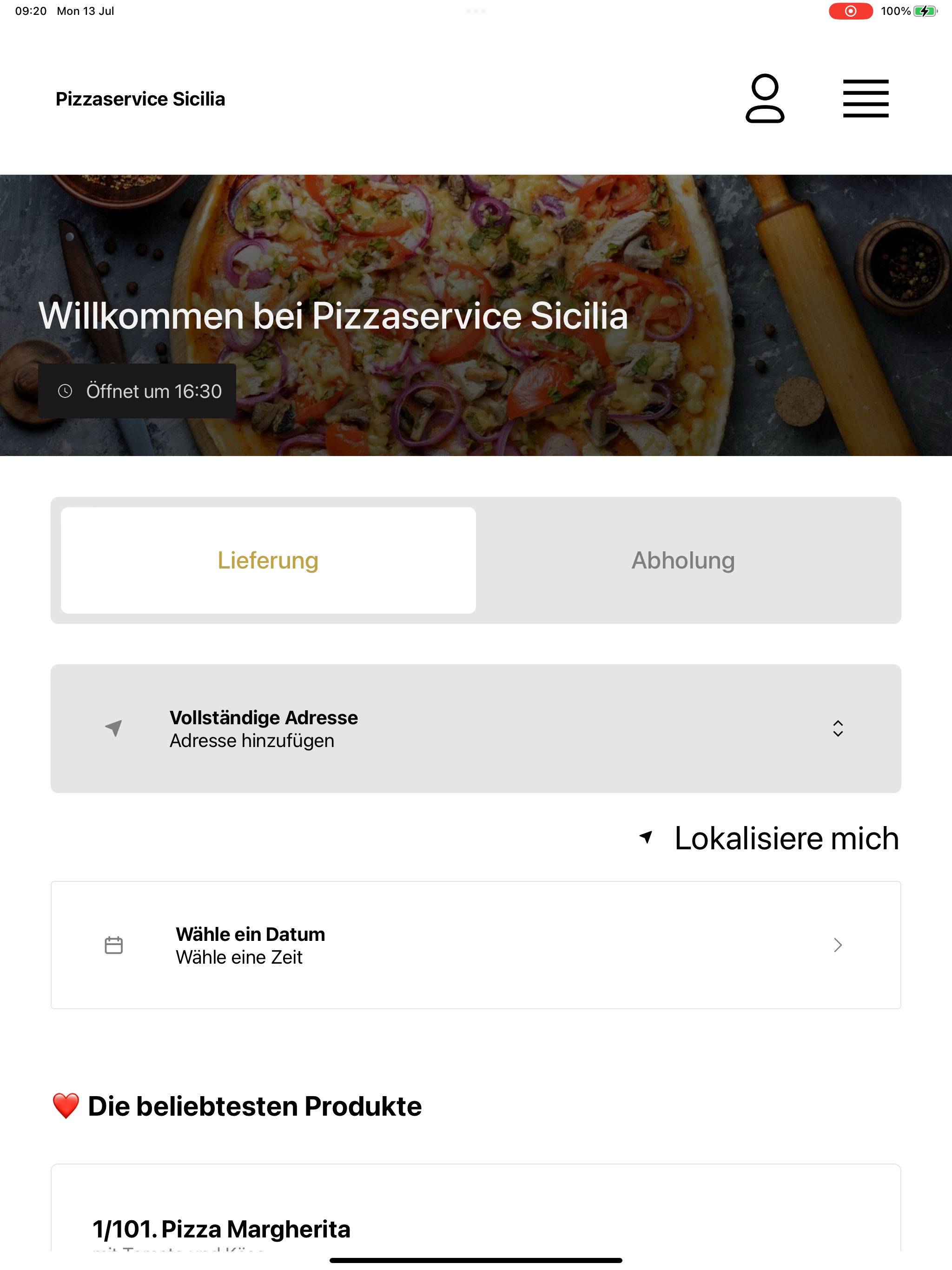 Pizzaservice Sicilia screenshot 6