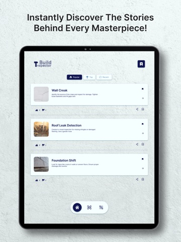 Build Inspector iPad screenshot