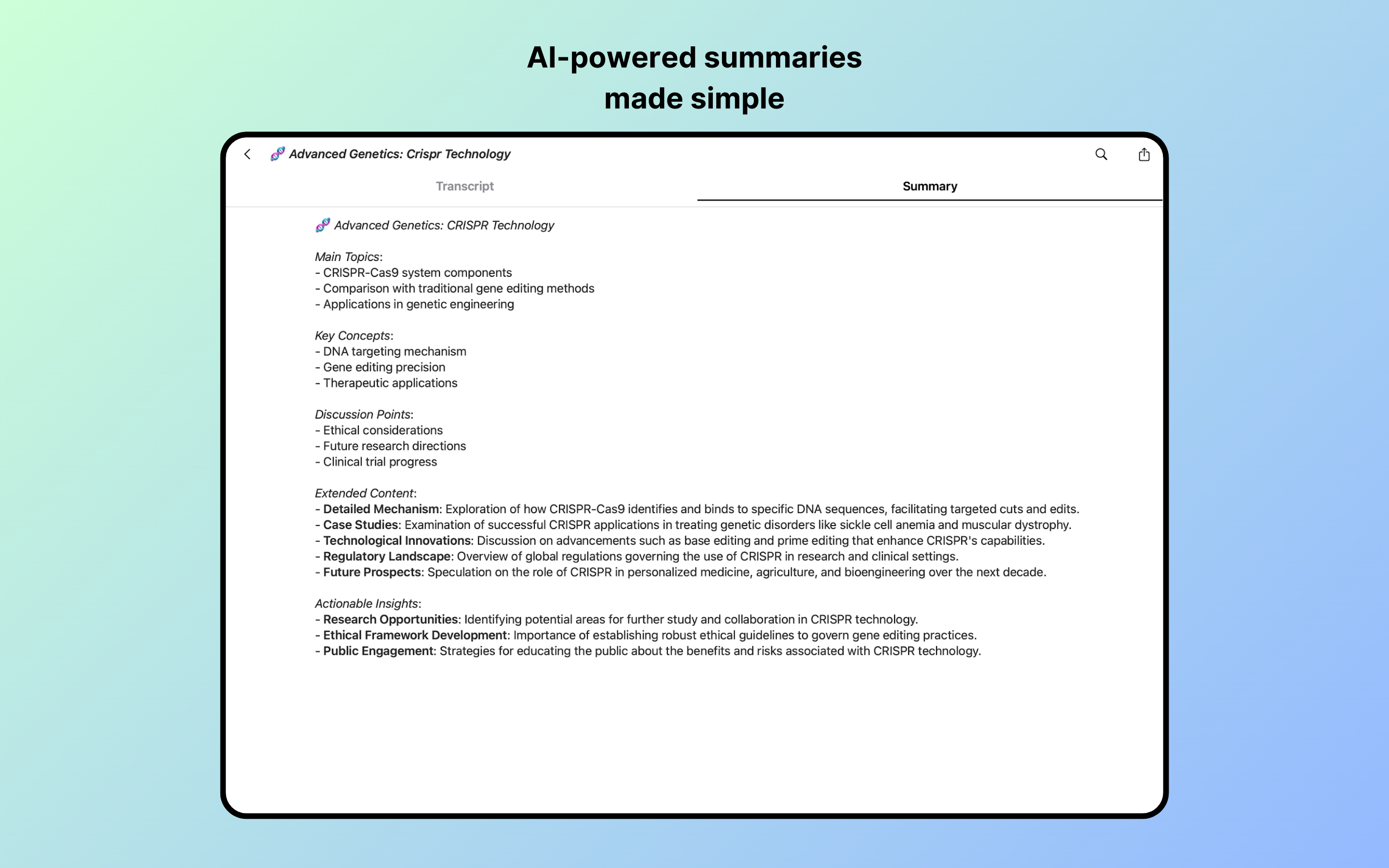 My Notes AI: AI Note Taker
