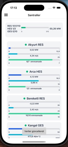 Santral İzleme Sistemi app screenshot 2