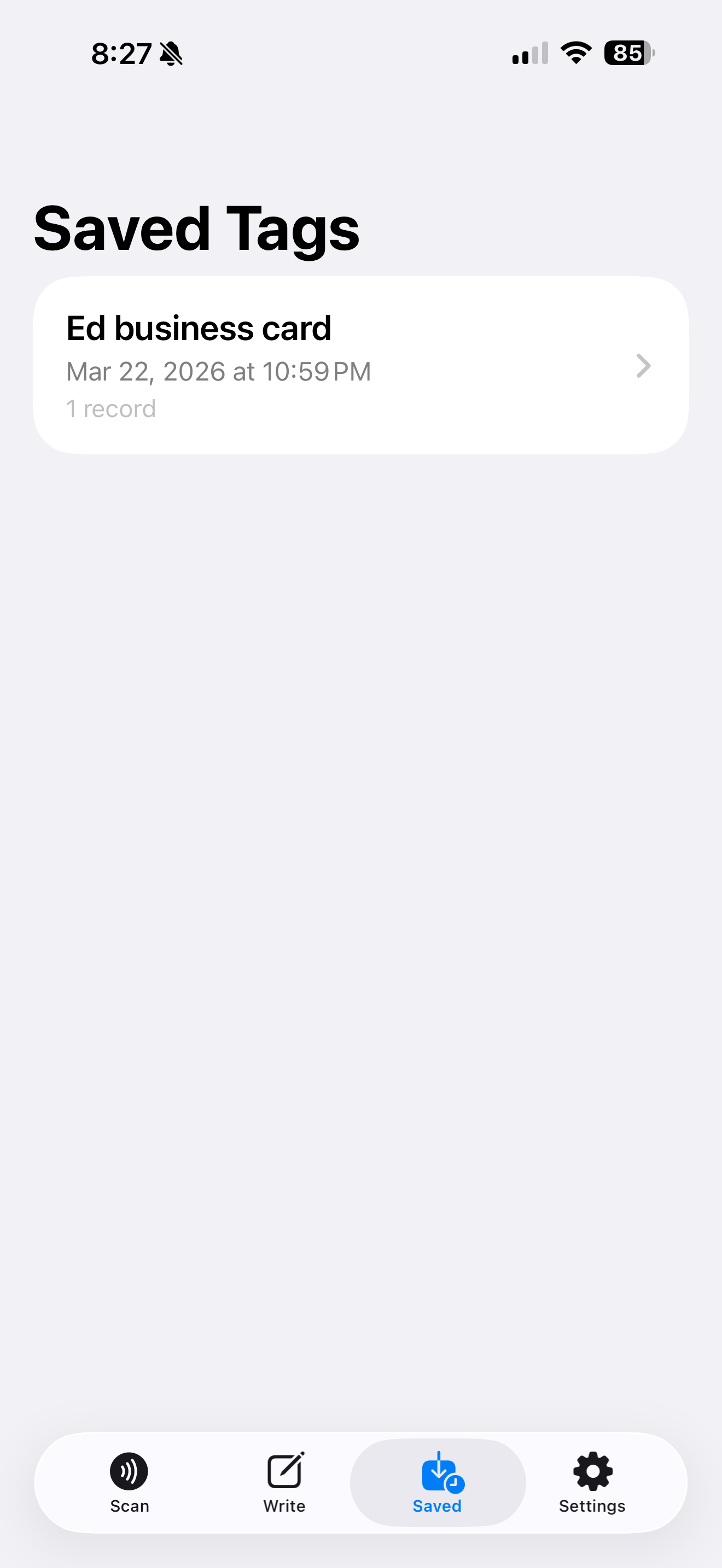 NFC Reader / Writer screenshot 3