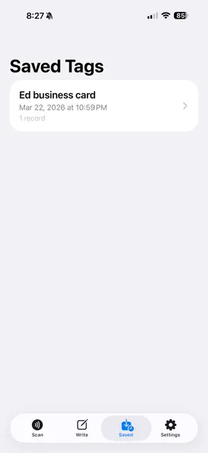 NFC Reader / Writer screenshot 3