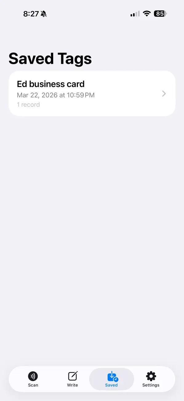 Screenshot #3 pour NFC Reader / Writer