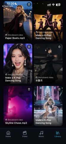 Solmi: AI Music Video Maker iPhone screenshot
