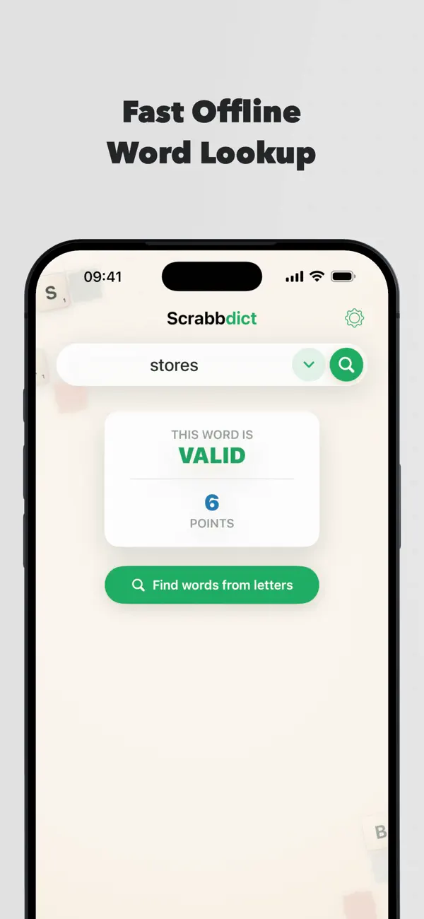 Screenshot #1 pour Scrabbdict