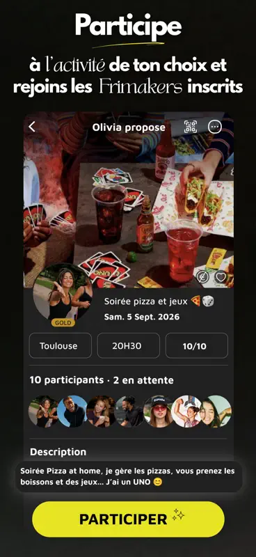 Frimake: L’app pour sortir IRL screenshot 4 of 9