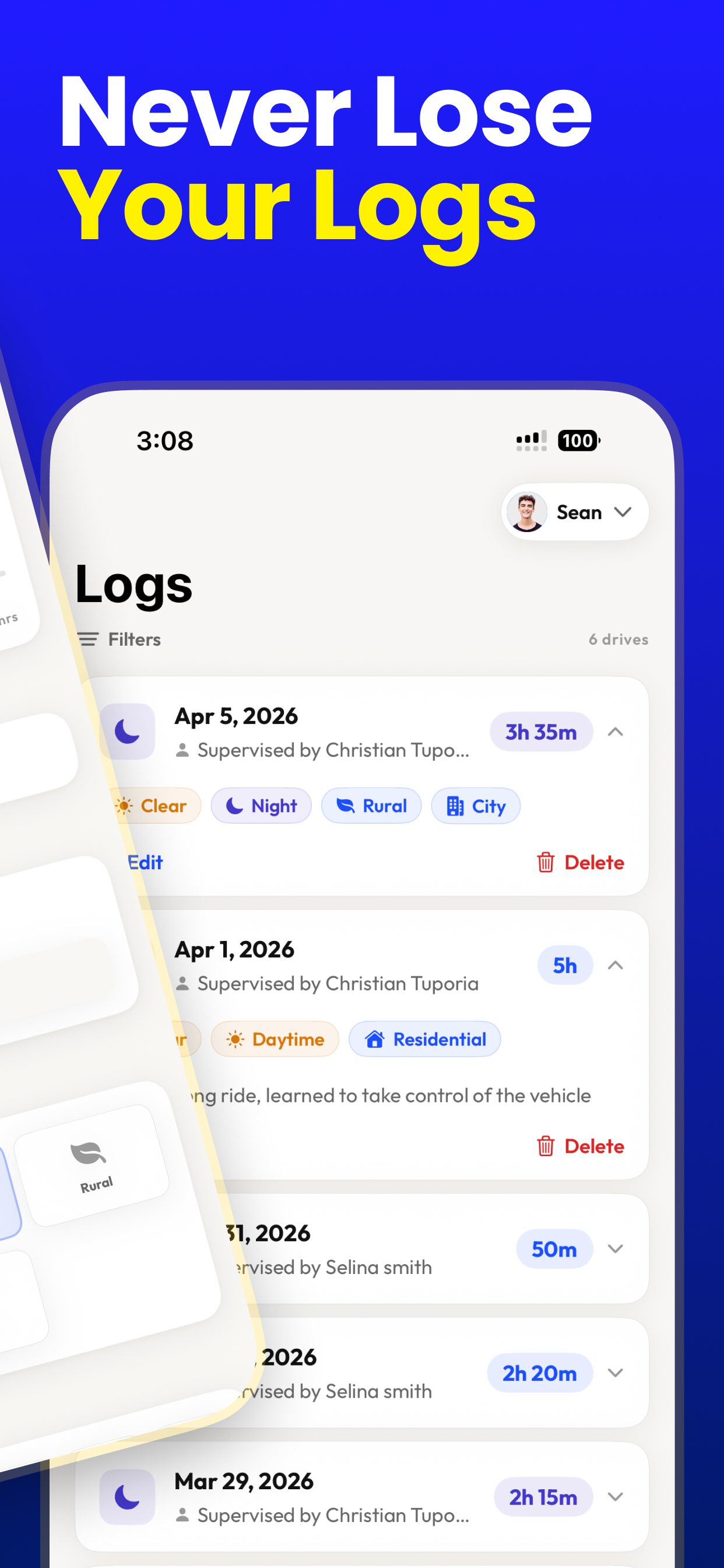 DrivePath - Learner log book screenshot 6
