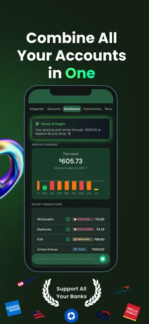 Pennie AI: Budget+Track Money screenshot 2