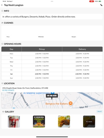 Top Nosh Longton iPad screenshot