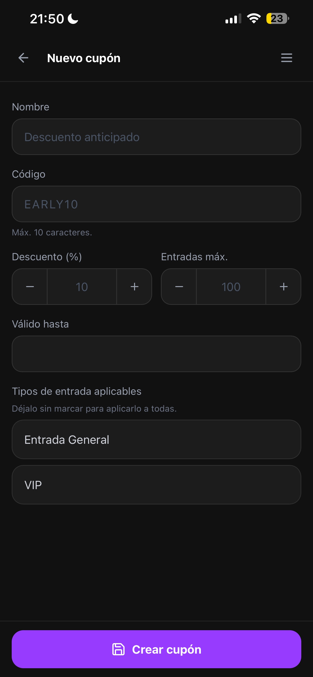 Screenshot 5 of MadTicket Backoffice
