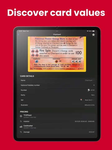TCG Card Value for Pokemon iPad screenshot