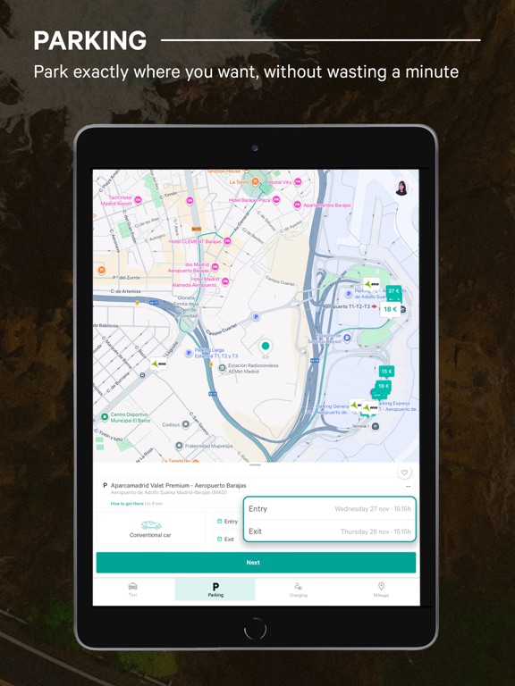 Joinup: Taxi, parking, km... iPad screenshot 4 - Travel app