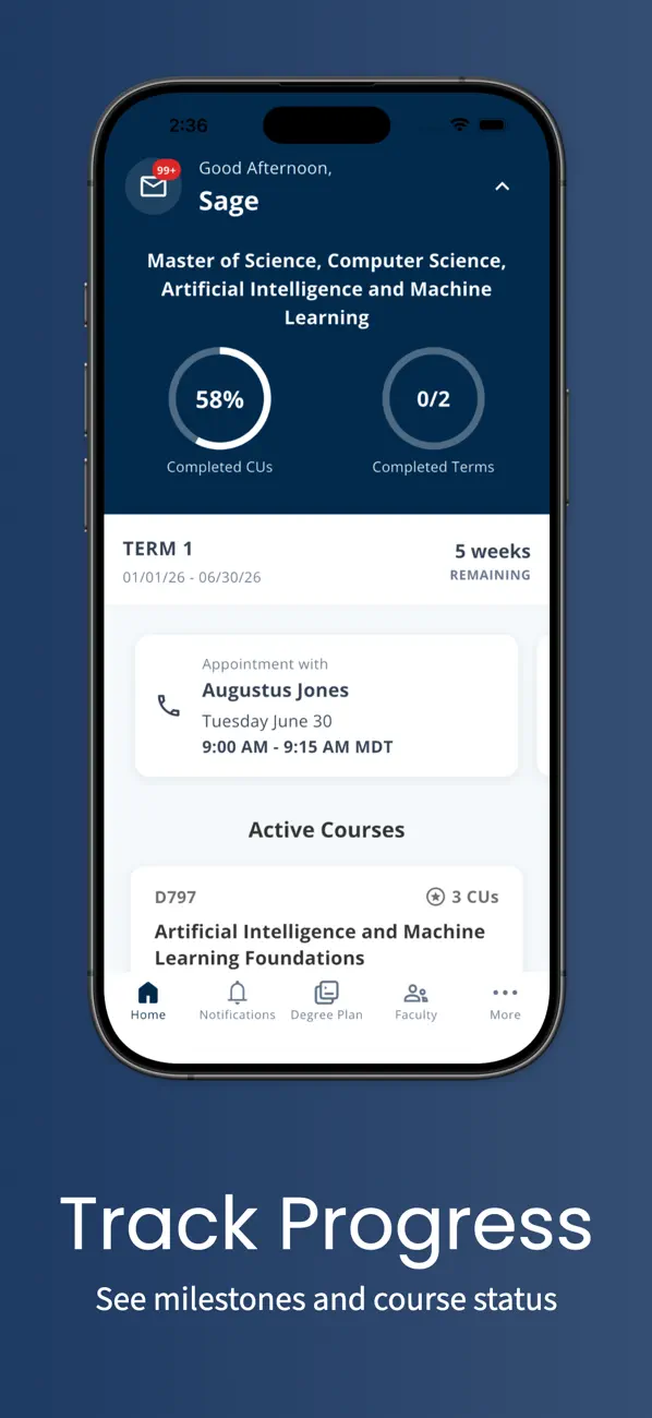 Screenshot #3 pour myWGU Mobile