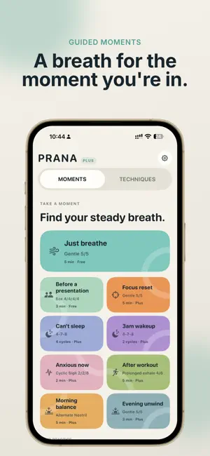 Prana: Breathing Exercises screenshot 1
