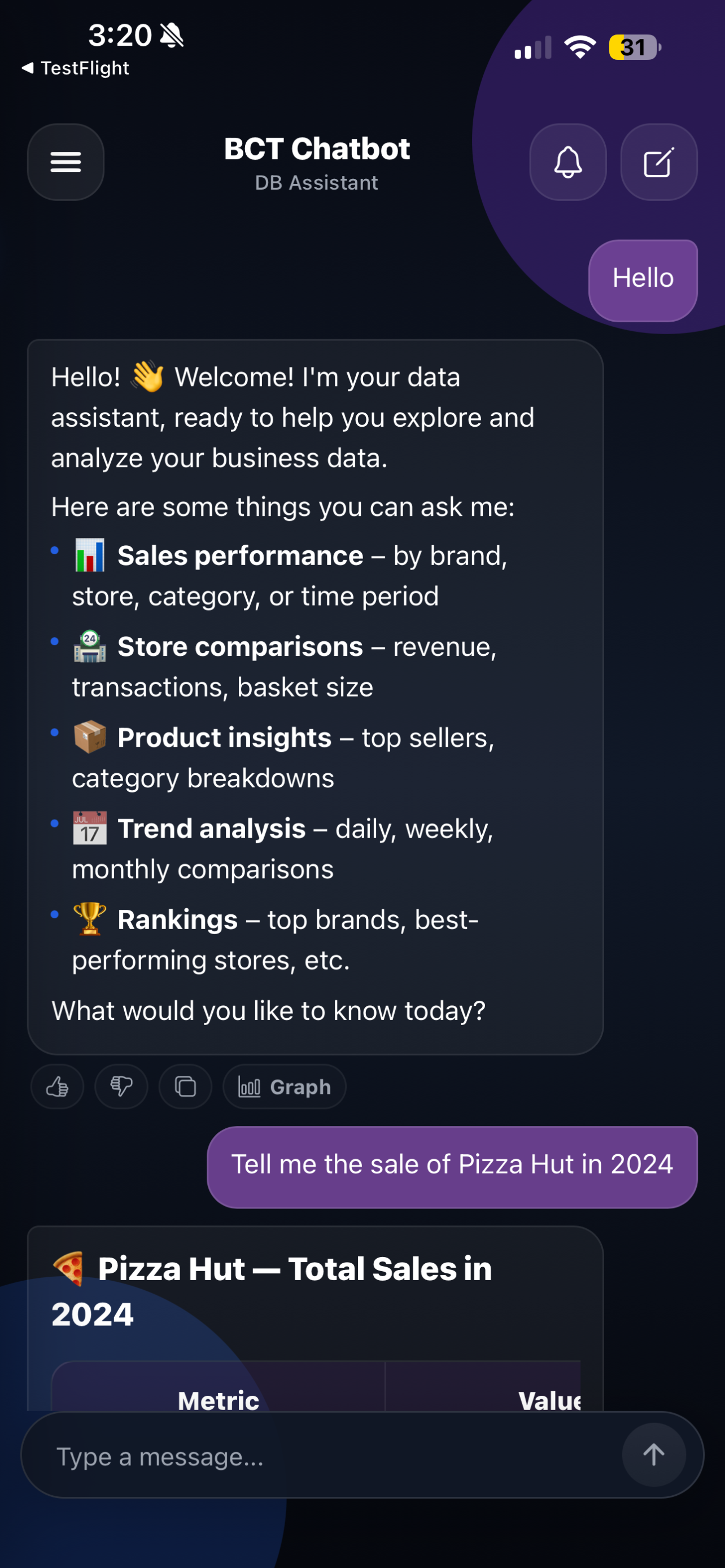 KFG ChatBot screenshot 3