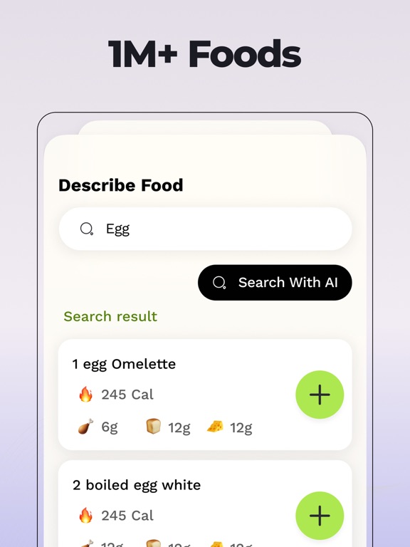 Pro Cal - AI Calorie counter iPad screenshot 5 - Health & Fitness app