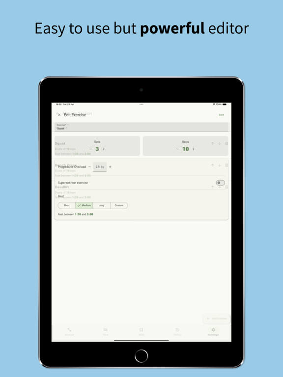 LiftLog iPad screenshot 2 - Health & Fitness app