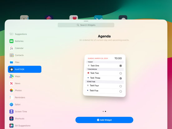 KwikTASK iPad screenshot 6 - Productivity app