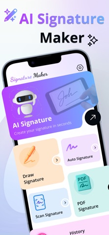 E Sign: AI Signature Generator iPhone screenshot