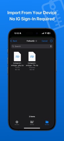 FollowIQ: Followers Tracker iPhone screenshot