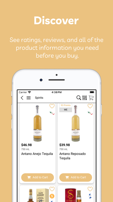 J&J Spirit Shop iPhone screenshot 3 - Shopping app