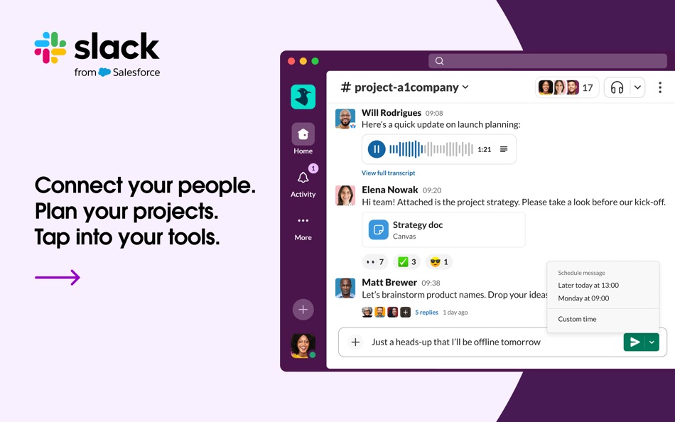 #1. Slack for Desktop (macOS) โดย: Slack Technologies, Inc.
