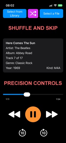 Metasonic Player screenshot