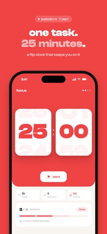 Foku - Pomodoro Focus Timer Screenshot 1 of 6