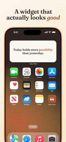 Daily Affirmations: Widget Screenshot 2 of 7
